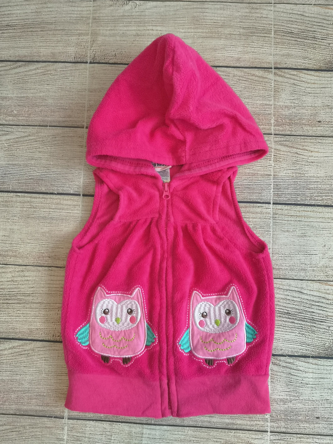 Buster Brown Fleece Hooded Vest 6-9M