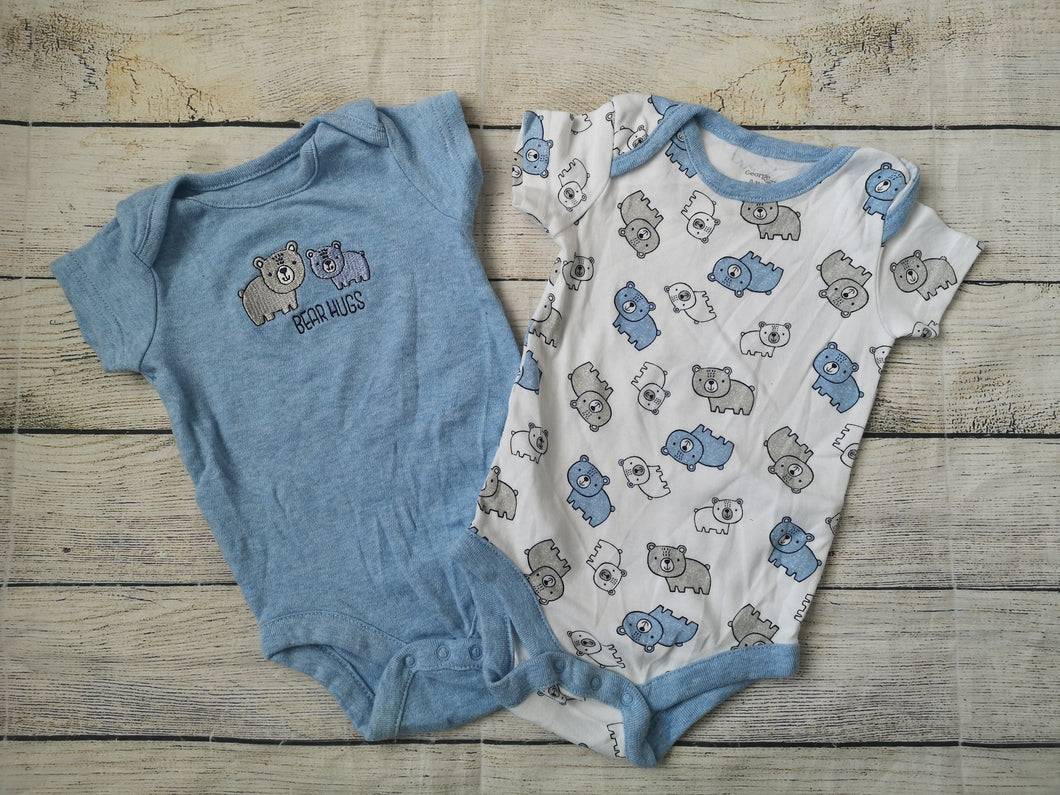 George 0-3 2Pack Onesies