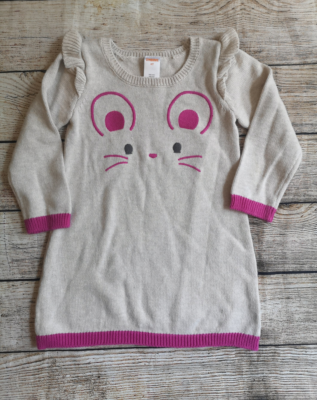 Gymboree 2T LS Mouse Dress