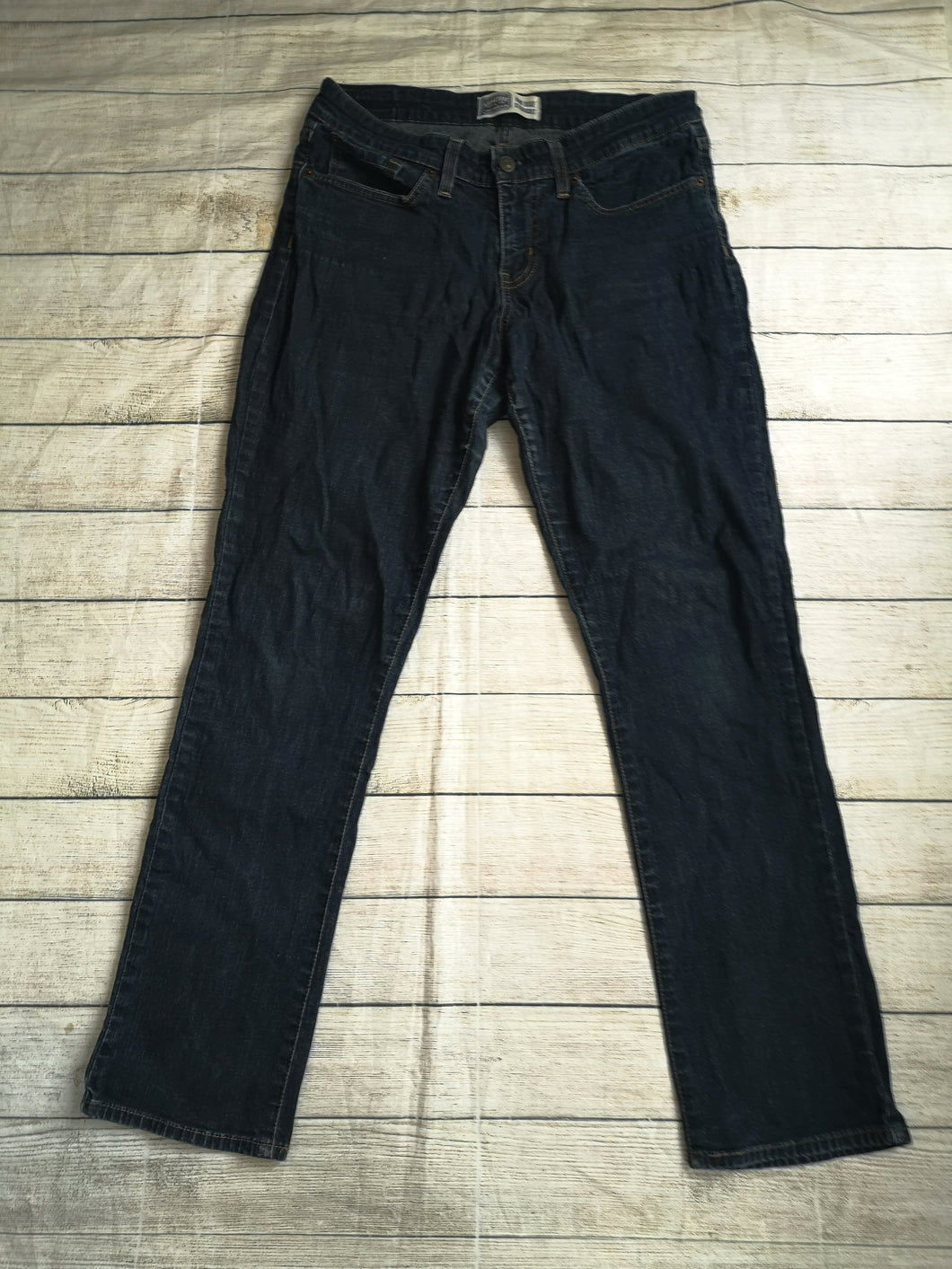 Levi 10 Mid Rise Straight Jeans