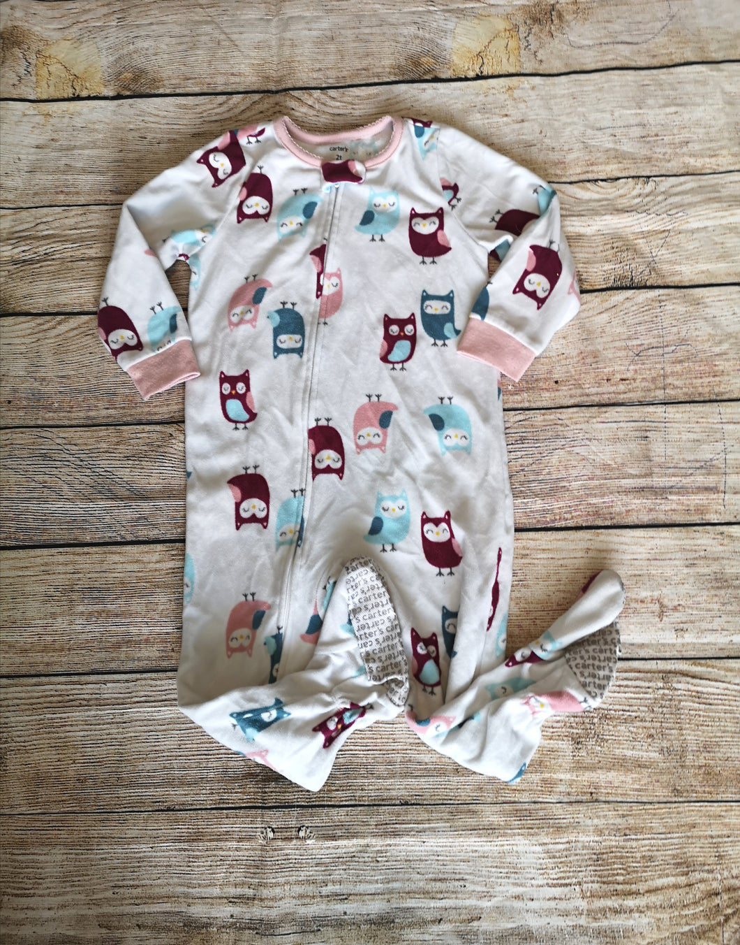 Carters 2T Fleece Footed PJs