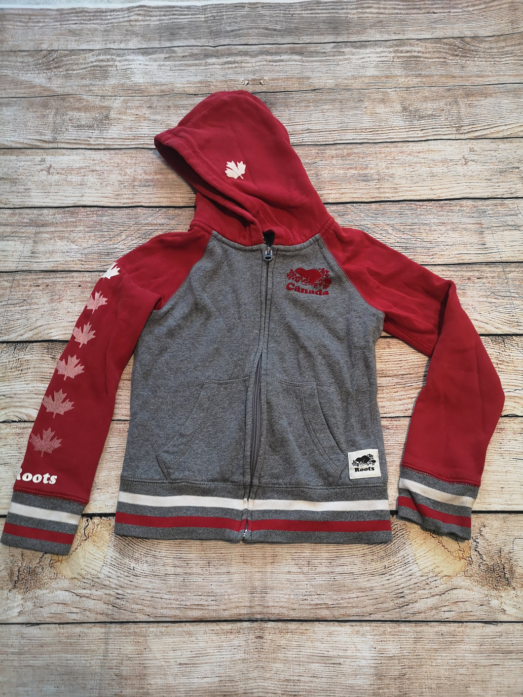 Roots M 7/8 Hooded Sweater