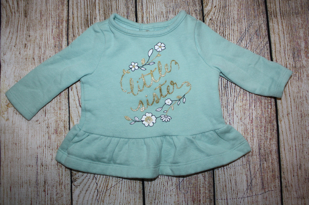 Carters 0-3m Little Sister Sweater