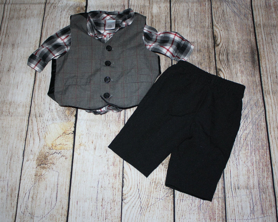 Boys 0-3M 3Piece Outfit