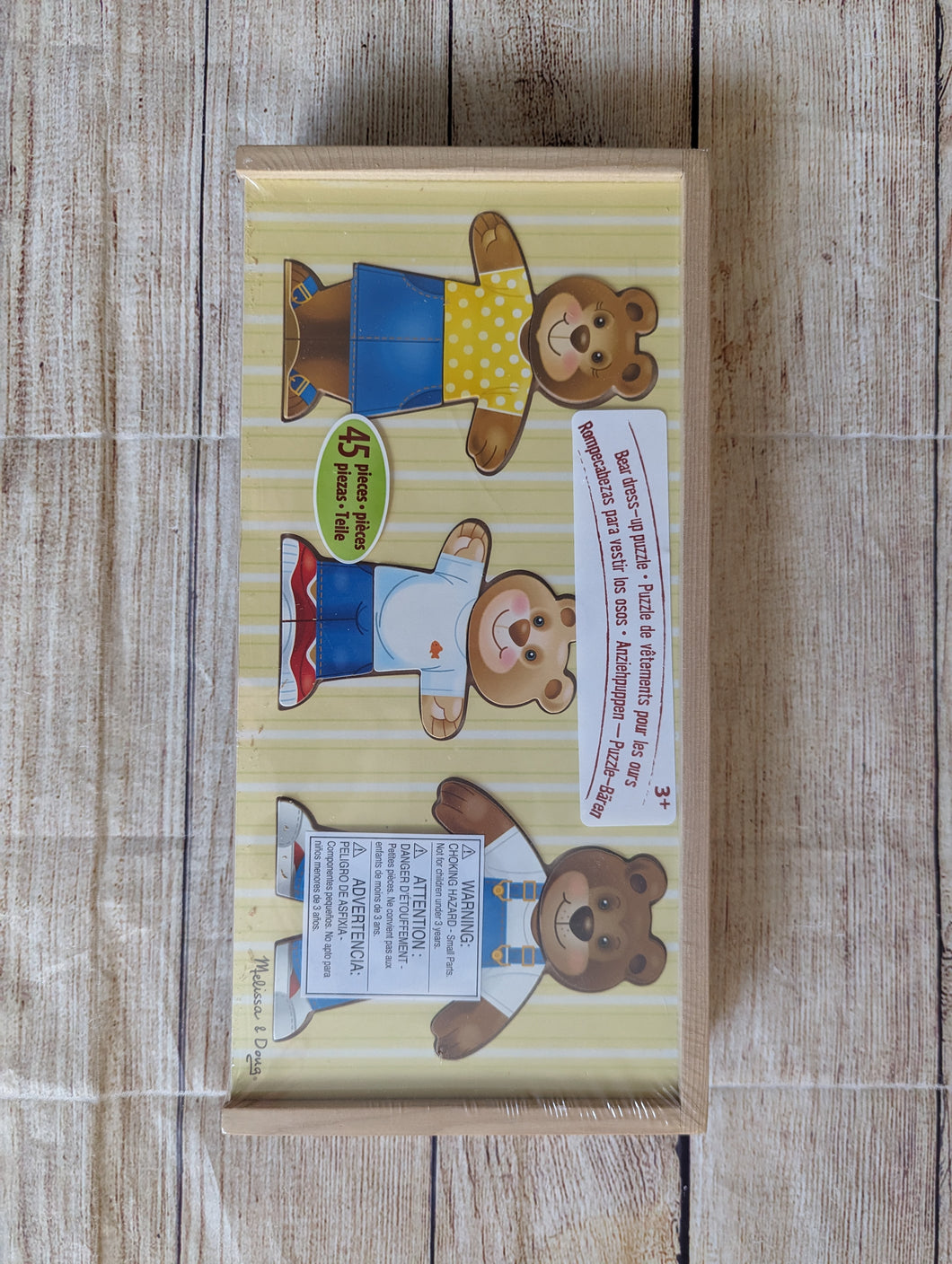 Melissa & Doug Wooden Teddy Bear Puzzle