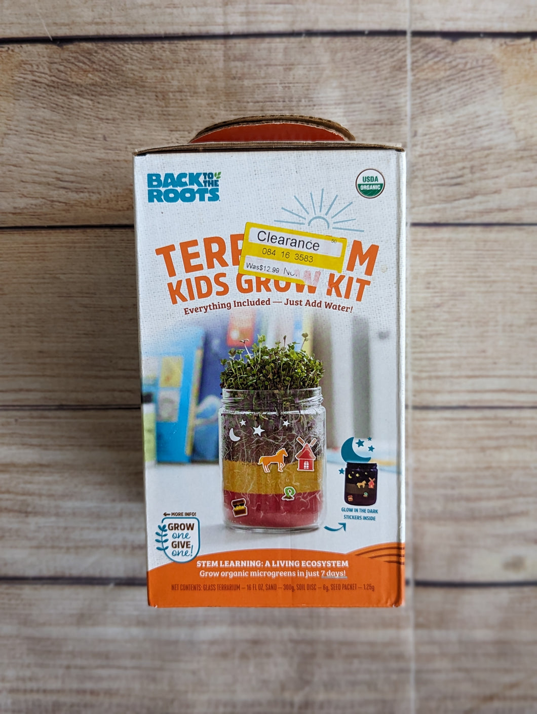 Back to the Roots Organic Kids Terrarium Grow Kit