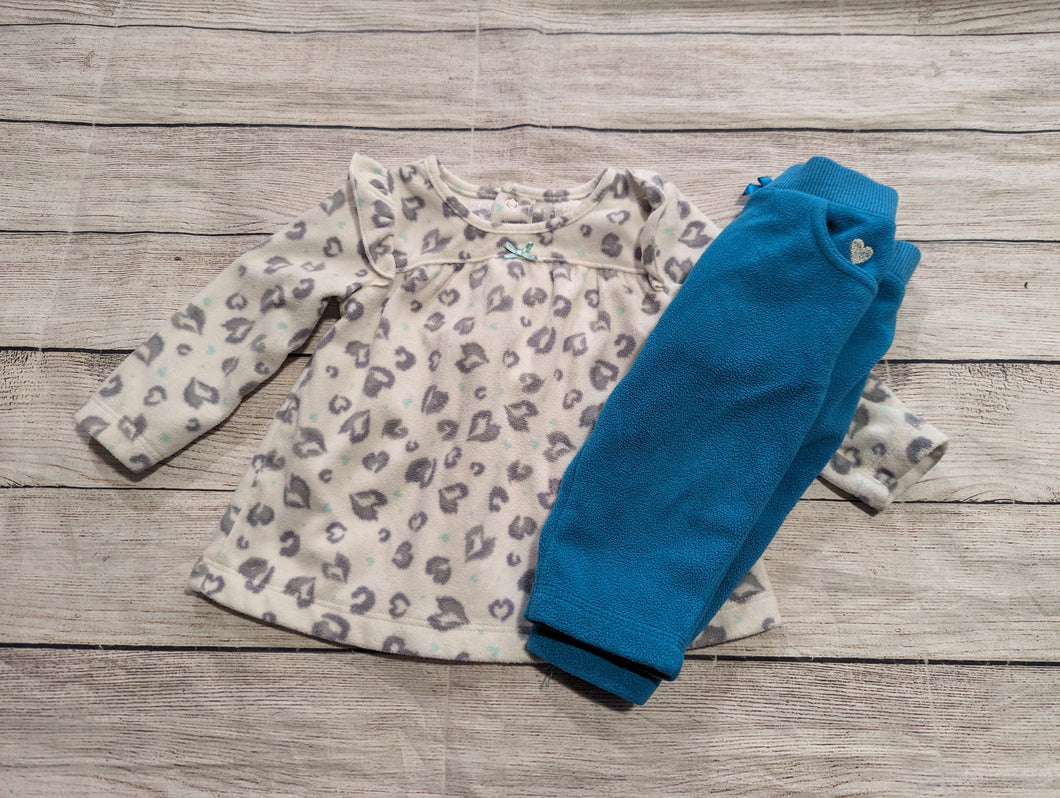 Girls 6M Fleece Outfit