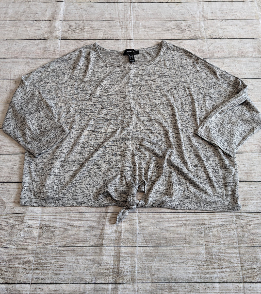 Forever21+ 3x LS Cropped Shirt