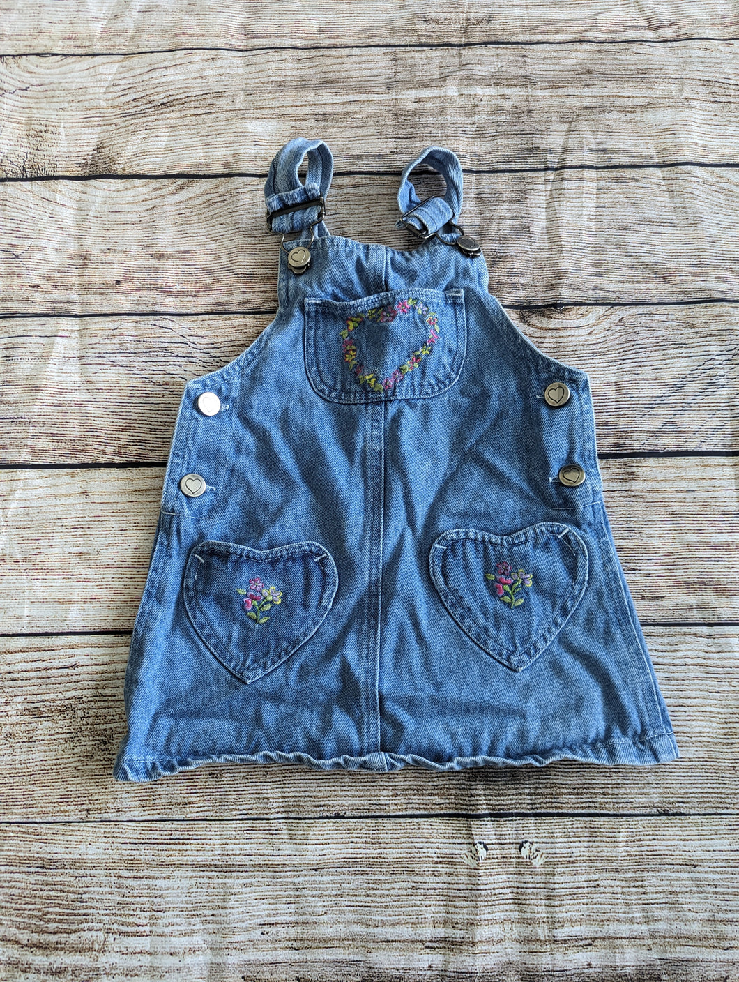 Ez Blue 2T Denim Romper