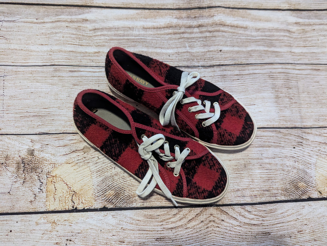 Old Navy 8 Plaid Shoes