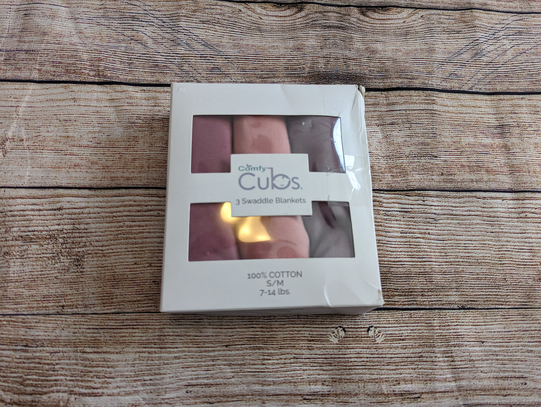 Comfy Cub 3PK Swaddle Blanket