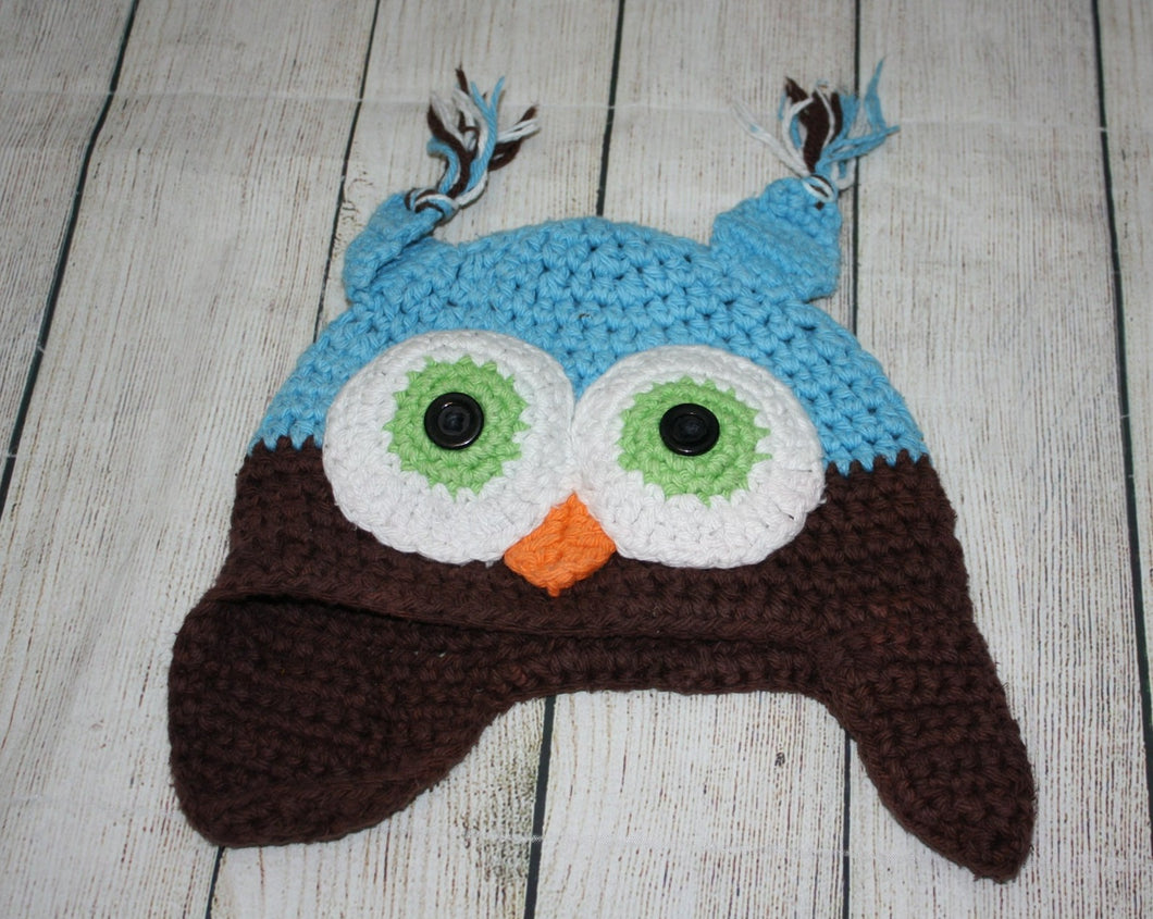 Owl 12-24m Hat