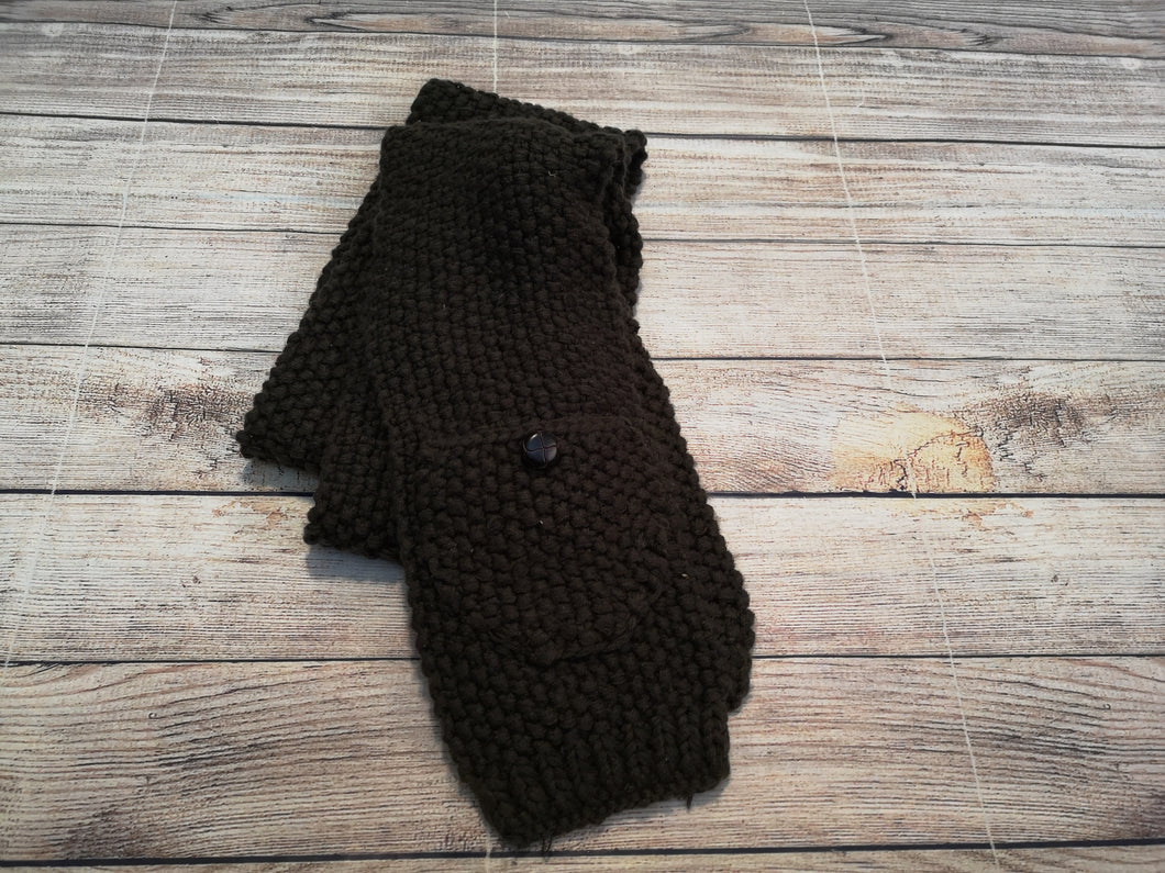 Brown Knit Scarf