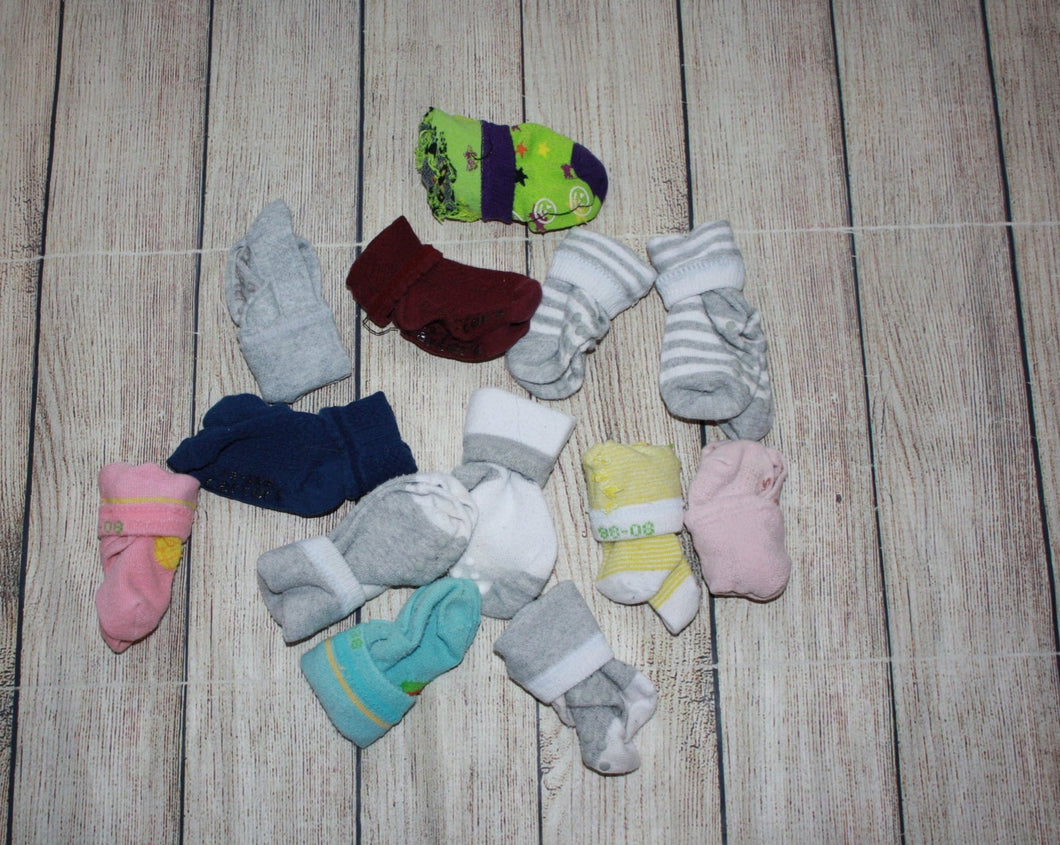 Girl's 6-12M 13Pairs of Socks